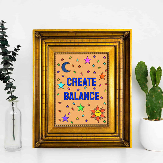 Create Balance - Word Art