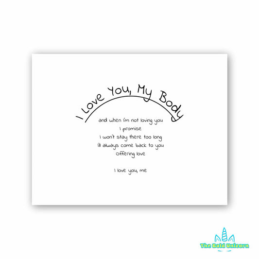 I Love You, My Body
